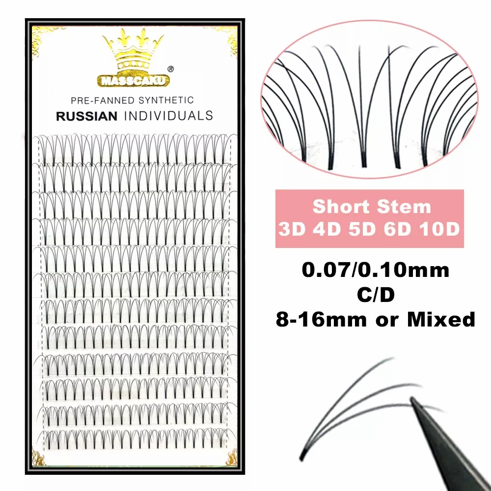 Eyelash Extension Or Extensions - Masscaku cílios pré-fabricados fãs largos 3d/4d/5d/6d/10d/20d