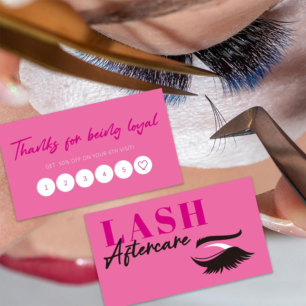 50 pçs brilhante cílios cartão - Eyelash Extension Aftercare avaliação e preço