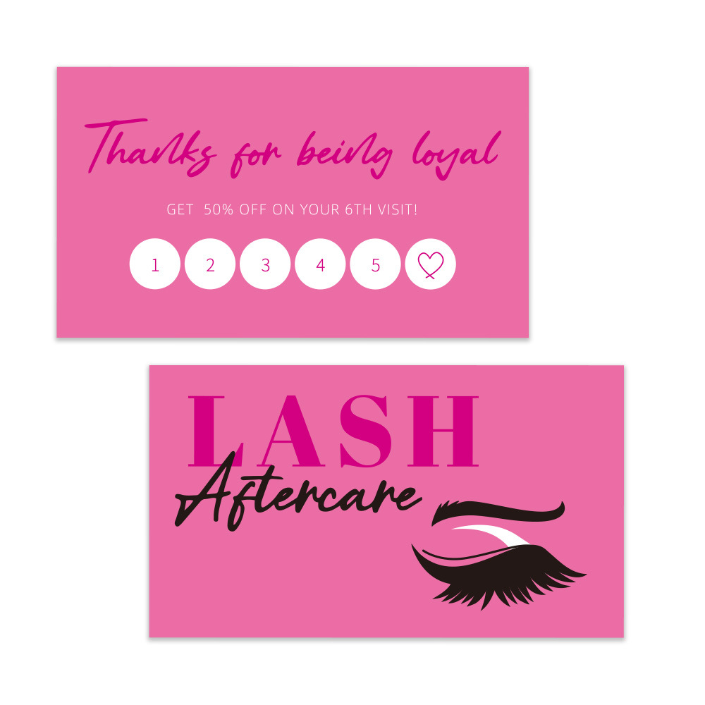 50 pçs brilhante cílios cartão - Eyelash Extension Aftercare avaliação e preço