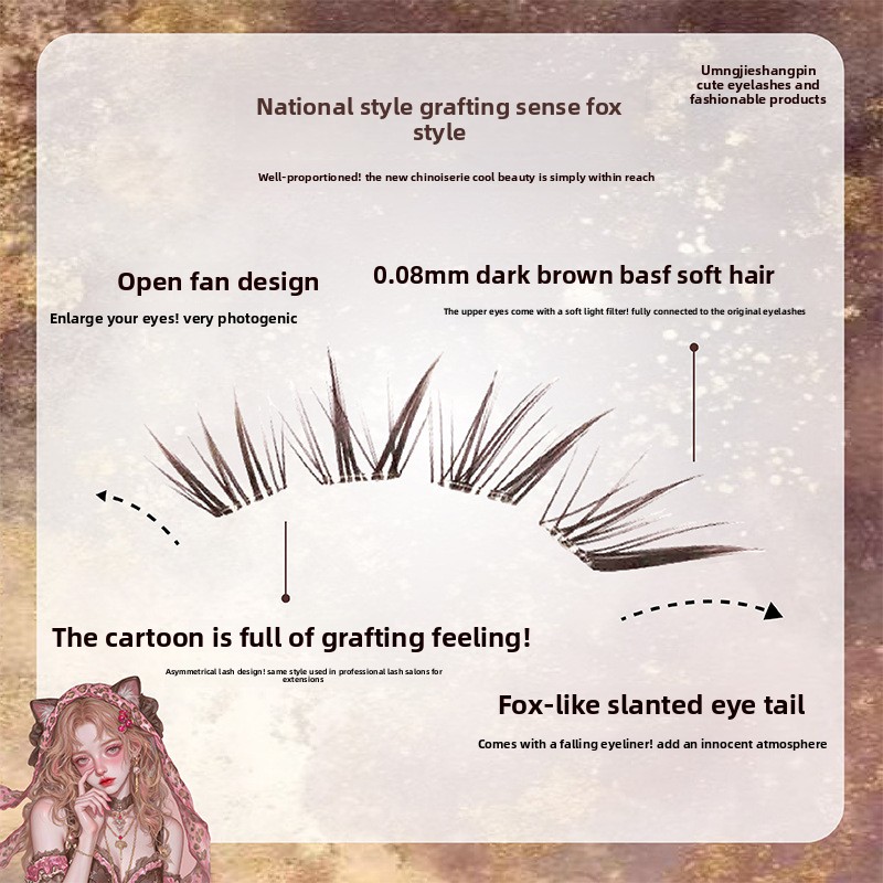 Cílios Postiços Individuais em - Eyelash Extension Fox Eye avaliação e preço