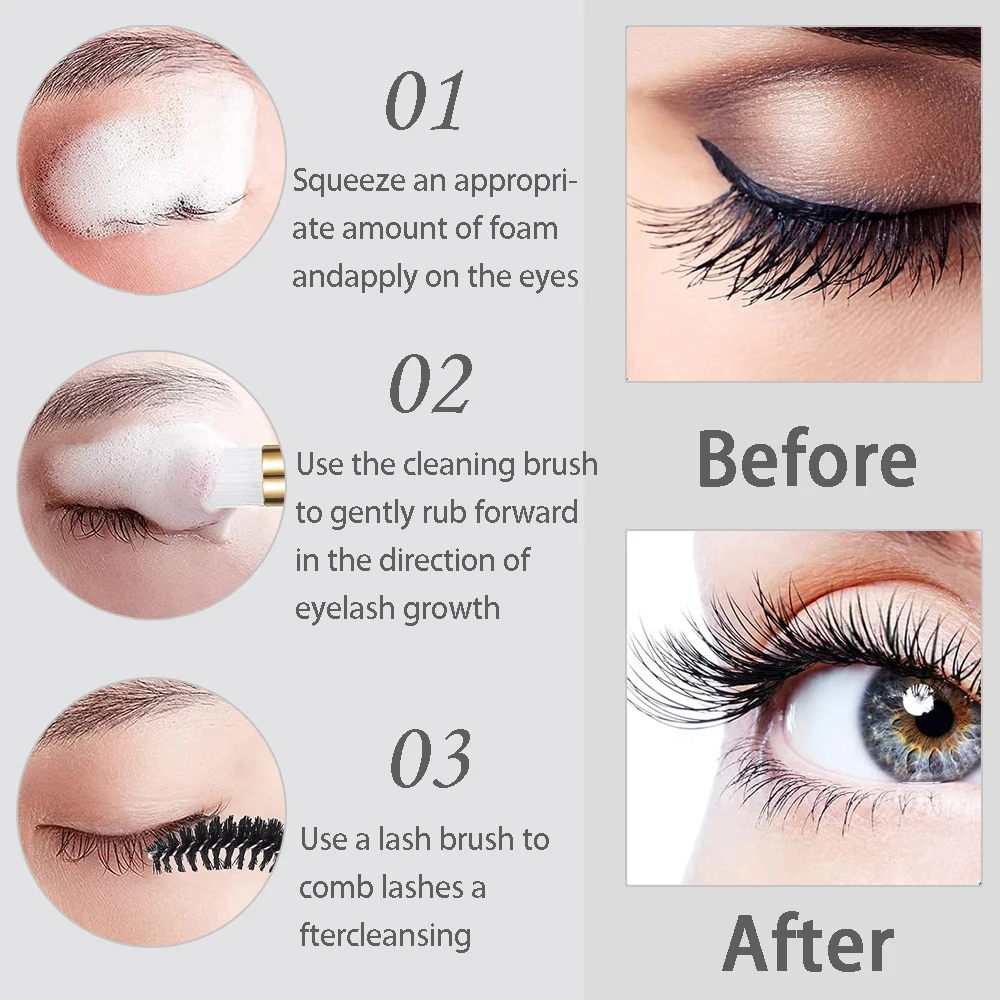 20/40 pçs terno 60ml bomba vaz - Eyelash Extension Aftercare avaliação e preço